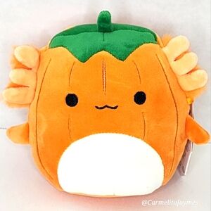 🎃 GABIN 🦎 Pumpkin Axolotl Halloween 2024 Original Squishmallow NWT